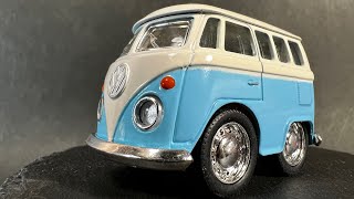 KINSMART VOLKSWAGEN TYPE 2 キンスマート フォルクスワーゲンタイプ2 ダイキャストプルバックミニカー [upl. by Ahsie]