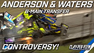 Sprintcars  Anderson and Cam Waters Crash  Warrnambool  2729th Jan 2023  ClayPerView [upl. by Tem]