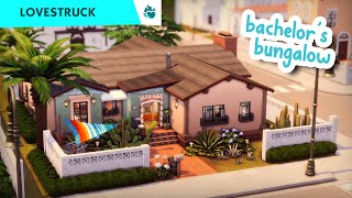 Bachelors Bungalow ❤️‍🔥  The Sims 4 Lovestruck Speed Build [upl. by Grigson]