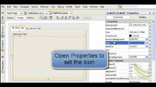 TabbedPane with NetBeans  Java Training in Chandigarh [upl. by Cy781]