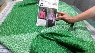 cutting out Butterick B5967 [upl. by Nathanil]