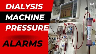 How to set Pressure Alarms in Fresenius Dialysis machine Arterial  Venous  TMP pressure [upl. by Sucram]