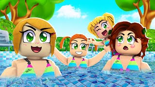 Roblox THREE Hour Movie  Brookhaven Summer Fun Pool Party [upl. by Innob]