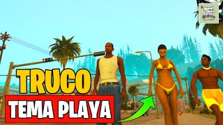 🏖Truco PLAYA En GTA San Andreas – NETFLIX Cyborg19 [upl. by Enaitsirk530]