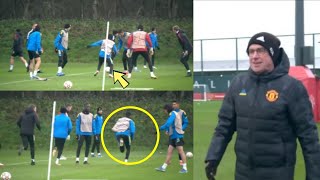 Ralf Rangnick GEGENPRESSING SETUP in Manchester United Training [upl. by Tamqrah534]