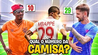 DESCUBRA O NUMERO DAS CAMISAS DOS JOGADORES PARA CHUTAR [upl. by Palmer]