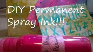 DIY Permanent Spray Inks [upl. by Brantley]