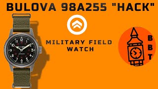 BULOVA HACK 98A255 MILITARY FIELD WATCH [upl. by Haroppizt]