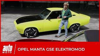 Opel Manta GSe ElektroMod  premier contact avec lélectrisante youngtimer [upl. by Atikihc]