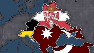 Austria amp Polish Lithuania Vs Ottoman Empire  HOI4 Timelapse [upl. by Hamitaf11]