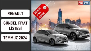 Renault  Temmuz 2024 Fiyat Listesi  Güncel Fiyatlar [upl. by Lebam]