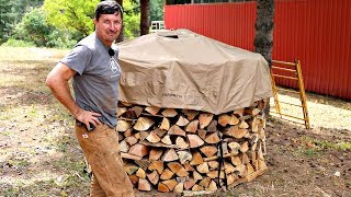 Stacking Cordwood The Proper Way [upl. by Reh]