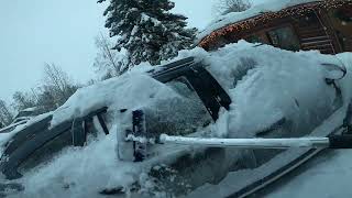 ASMR SNOW REMOVAL  SNOW CLEAN UP [upl. by Ameyn]