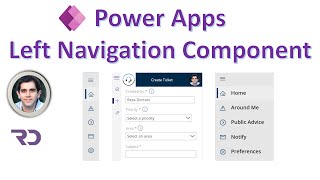 PowerApps Left Navigation Component [upl. by Amer]