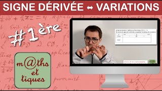 Comprendre SIGNE DE LA DÉRIVÉE ↔︎ VARIATIONS  Première [upl. by Anrahc]