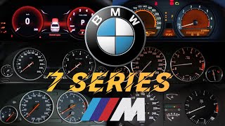 All BMW 7 SERIES19772023 ACCELERATION BATTLE 0100E23 E32 E38 E65E66E67E68 F01 F02F03F04 G11G12 [upl. by Lleksah]