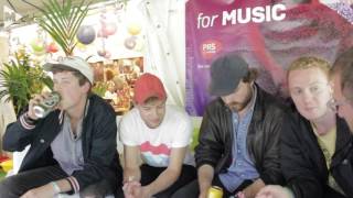 Palace interview Glastonbury 2016 [upl. by Ahsal]