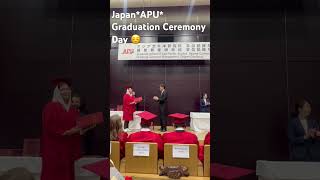 japan graduatation ceremony apu graduation 🇯🇵👩🏻‍🎓 [upl. by Assennej]