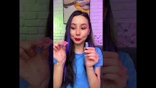 Edible Chewing Gum lipstick 💄😅 candy hacks [upl. by Delphina400]