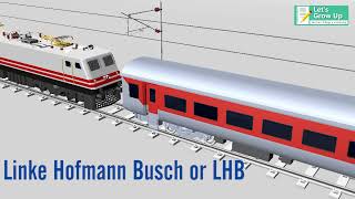 Linke Hofmann Busch coaches  Basic Overview of LHB Coach  LHB Coach  LHB coach introduction [upl. by Nyraa420]