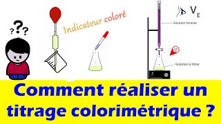 Comment réaliser un titrage colorimétrique  🧪 méthode dosage TP [upl. by Prochora325]