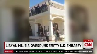 Libya militia inside US Embassy compound [upl. by Ehctav]