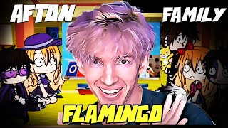 Afton Family react to Flamingo again VR ROBLOXOld video but i like it [upl. by Vernice557]