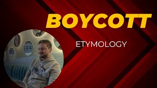 Boycott Etymology  History of English Boycott word [upl. by Notsirhc]