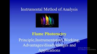 Flame photometryprincipleinstrumentationworkingadvantagesdisadvantages and applicationsJP [upl. by Hillari]