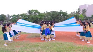 SHAWL DRILL Annual Sports Day 2024 Belfield Matriculation Higher Secondary School Asaripallam [upl. by Trisha12]