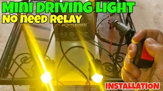 MINI DRIVING LIGHT NA WALANG RELAY  WIRING DIAGRAM  MASTER MOTO BASIC [upl. by Berton]