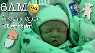 My 6AM Morning Routine With a Silicone BabyNewbornRoleplayReborn’s World [upl. by Cut]