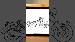 apprendre a dessiner une moto facilement [upl. by Ethbin289]