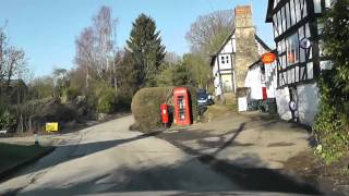 Driving Through The Village Of Cradley Herefordshire England 3rd February 2012 [upl. by Xonnel944]