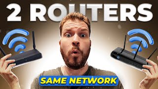 how to connect routers on same network [upl. by Harbert]