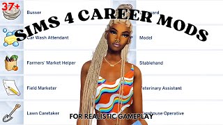 HOW TO DOWNLOAD NEW REALISTIC CAREERS  LINK  Sims4 2024 💋 [upl. by Arakal]