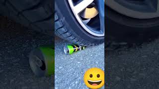 Crushing by car tayar toys experiment automobile balloon funny crunchy crushing royaljelly [upl. by Eannyl241]