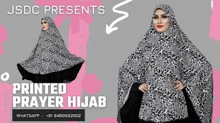 Animal Printed Islamic Makhna Hijab  JSDC Modeling View [upl. by Ebocaj]