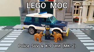 LEGO MOC Police SUV amp K9 Unit MK 2 [upl. by Anyrtak]