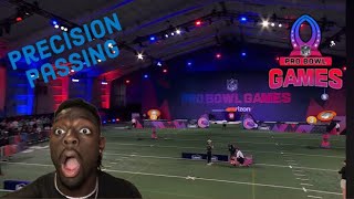 Precision Passing Pro Bowl Skills Showdown  NFL REACTION [upl. by Einor]