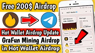 Hot Wallet Airdrop Update  GRAFUN Airdrop  GRAFUN New Airdrop in Hot Wallet [upl. by Adnovoj116]