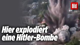 Exeter WeltkriegsBombe nahe Universität nach 81 Jahren gesprengt [upl. by Yrtua]