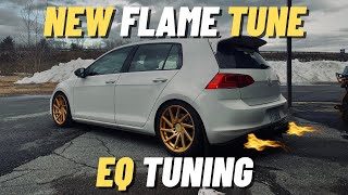 INSANE FLAME TUNE for your EQT STAGE 2 MK7 GOLF GTI  GUNSHOTS [upl. by Corin]