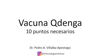 Qdenga 10 puntos necesarios [upl. by Olenolin563]