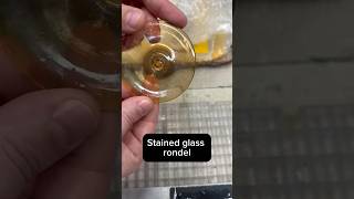 It’s a rondel 😅 stainedglass glassart shorts glass [upl. by Rola]