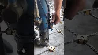 Installation process of stainless steel rope mesh buckle [upl. by Marsden977]