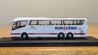 Oxford Diecast Omnibus Scania Irizar PB coach Bus Eireann Eurolines 🇮🇪 [upl. by Arley601]