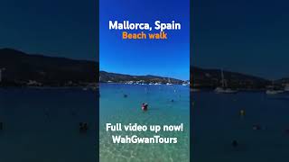 Mallorca Beach walk full video up now [upl. by Orsini]