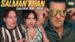 The One amp Only Salman Khan Latinos React to Salman Khan Evolution 19882019 [upl. by Blair]