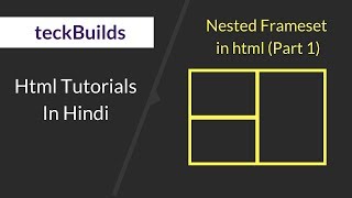 Nested frameset in html  Part1 [upl. by Ilona]